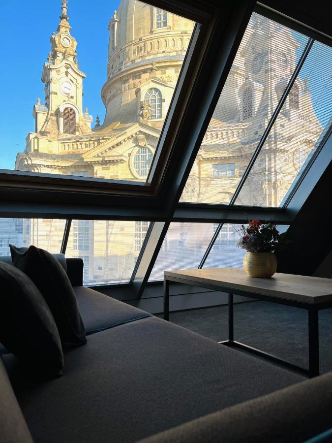 Familienapartment Mit Panoramablick Zur Frauenkirche Dresde Exterior foto