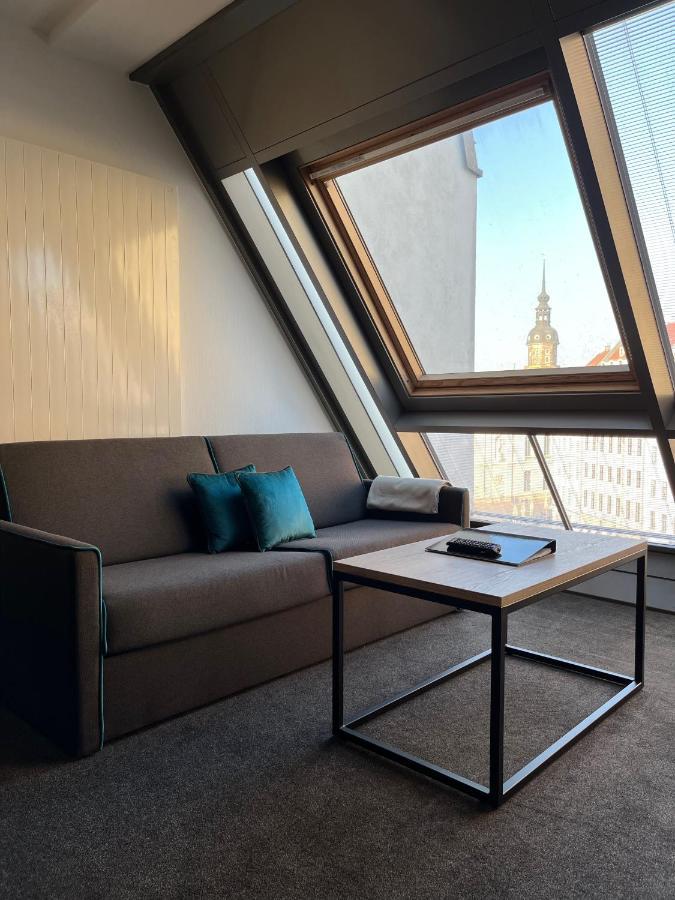 Familienapartment Mit Panoramablick Zur Frauenkirche Dresde Exterior foto